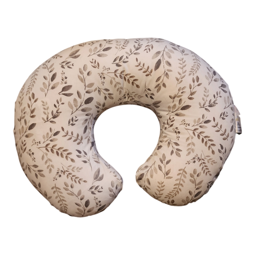 Boppy Leaf Pattern Cream Nursing Pillow
